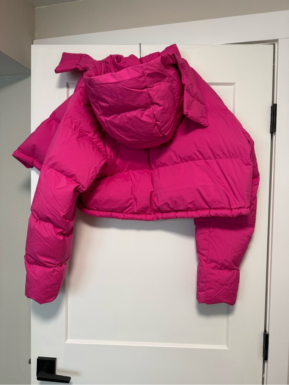 Lululemon Wunder Puff Super-Cropped Jacket Sonic Pink Size 14 - Picture 5 of 10